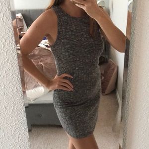 Grey casual tight dress